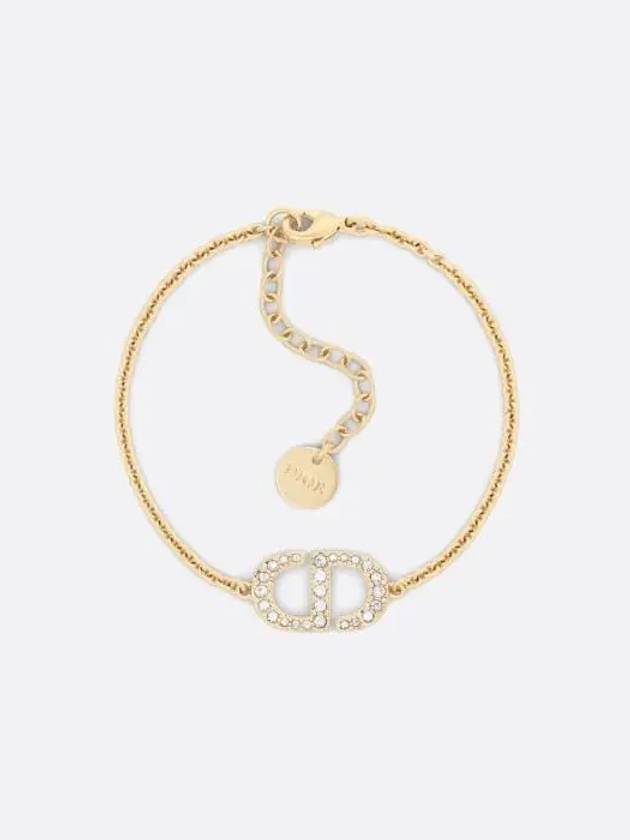 Petit CD Metal Crystal Bracelet Gold - DIOR - BALAAN 2