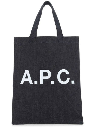 Eco Lou Logo Tote Bag Navy - A.P.C. - BALAAN 2