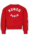 Kids Balk Flower Sweatshirt Red - KENZO - BALAAN 2