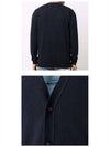 Stitched Cashmere Cardigan Navy - MAISON MARGIELA - BALAAN 6