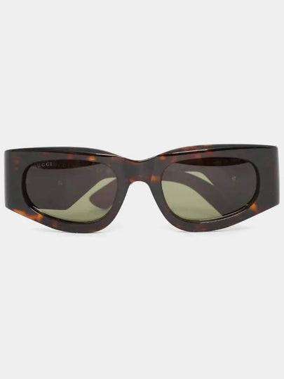 Eyewear Rectangular Frame Sunglasses Dark Green - GUCCI - BALAAN 2