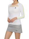 Golf wear women s innerwear long sleeve t shirt MLW 3A AU04 WHITE - MARK & LONA - BALAAN 6