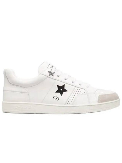 Star Leather Low Top Sneakers White - DIOR - BALAAN 2