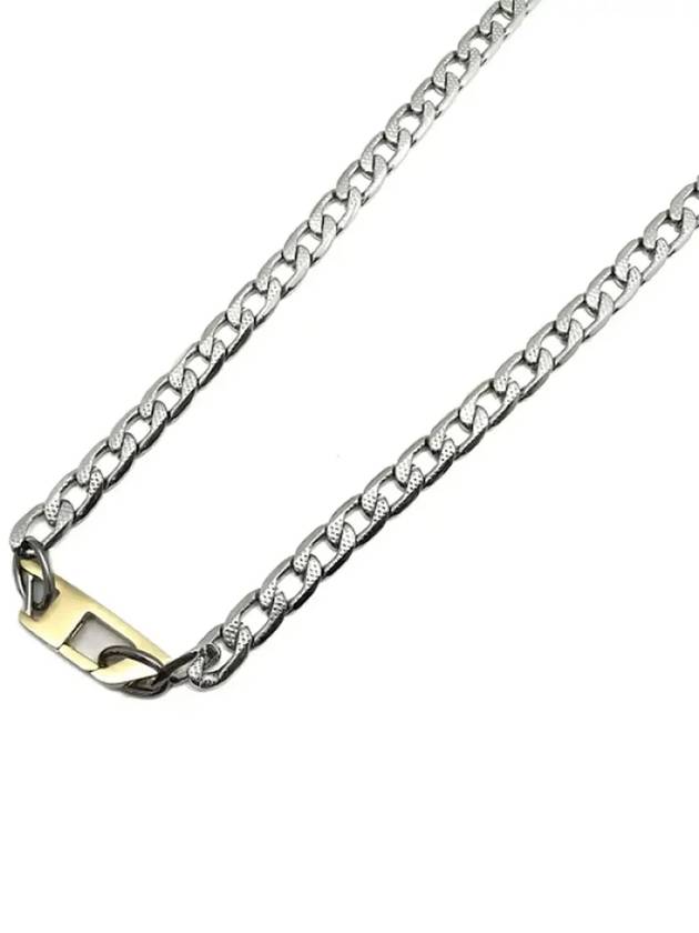 Chain Stainless Steel Necklace Silver - DIESEL - BALAAN 4