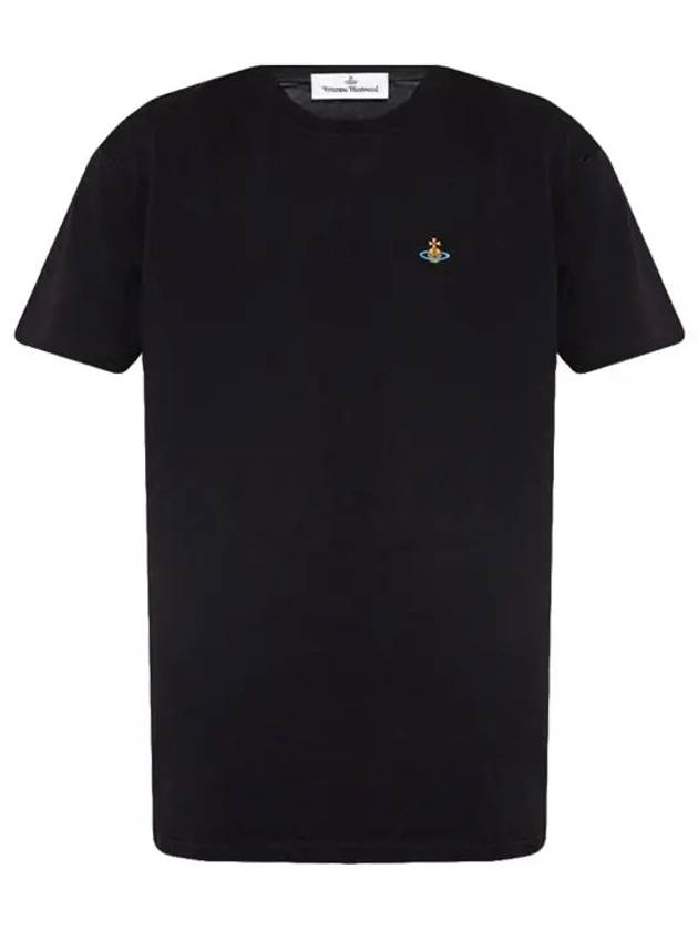 Chest ORB Logo Short Sleeve T-Shirt Black - VIVIENNE WESTWOOD - BALAAN 3