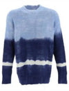 Henley Crew Neck Knit Top Blue - ISABEL MARANT - BALAAN 2