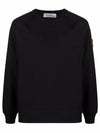 Waffen Patch Crewneck Sweatshirt Black - STONE ISLAND - BALAAN 2