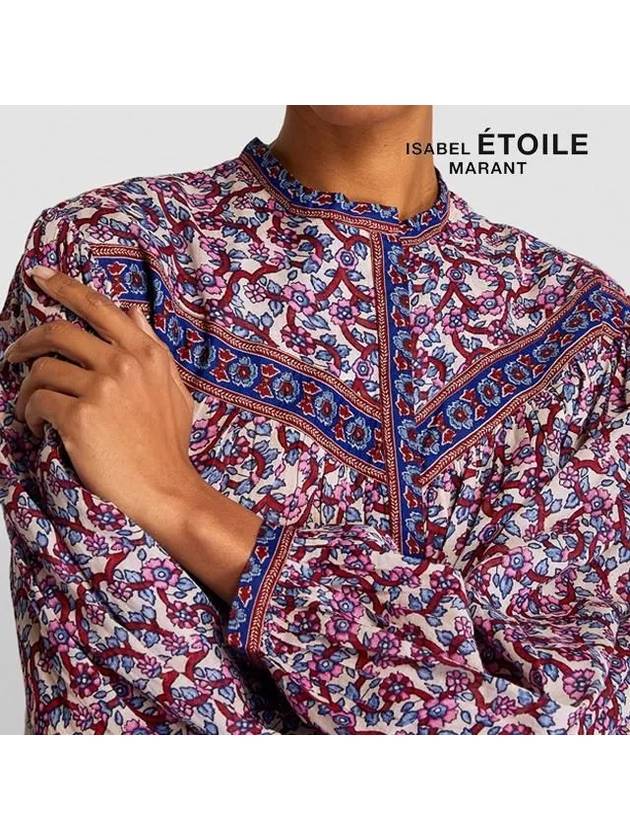 Salika Flower Print Blouse - ISABEL MARANT ETOILE - BALAAN.