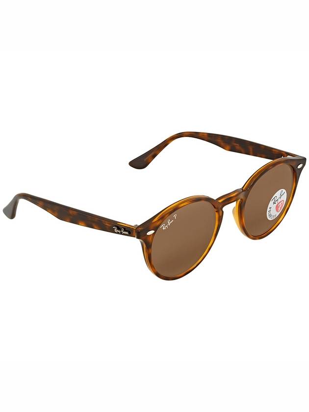 Ray Ban Polarized Brown Classic B-15 Round Sunglasses RB2180 710/83 49 - RAY-BAN - BALAAN 3