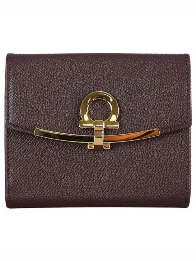 Ferragamo Gancini French half wallet 0758590 270735 1146992 - SALVATORE FERRAGAMO - BALAAN 1