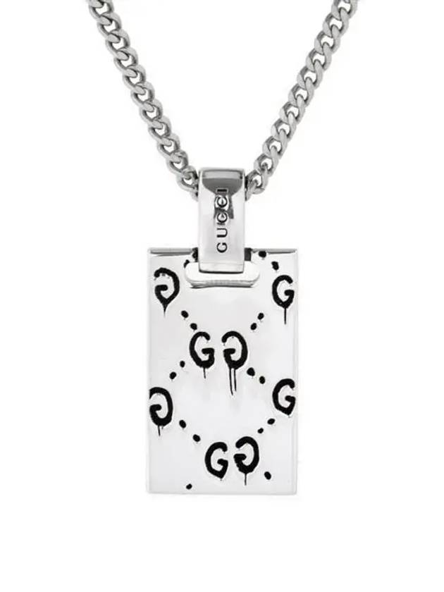 GHOST silver necklace YBB455315001 455315 - GUCCI - BALAAN 3