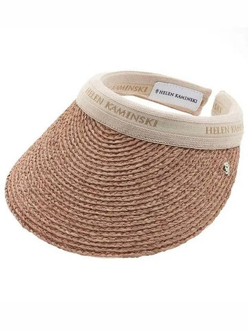 Sun Cap Bianca Nougat Natural Logo HAT50265 - HELEN KAMINSKI - BALAAN 1