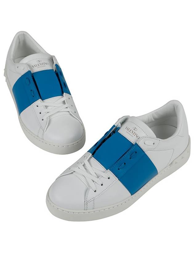 Hidden Low Top Sneakers White Blue - VALENTINO - BALAAN 5