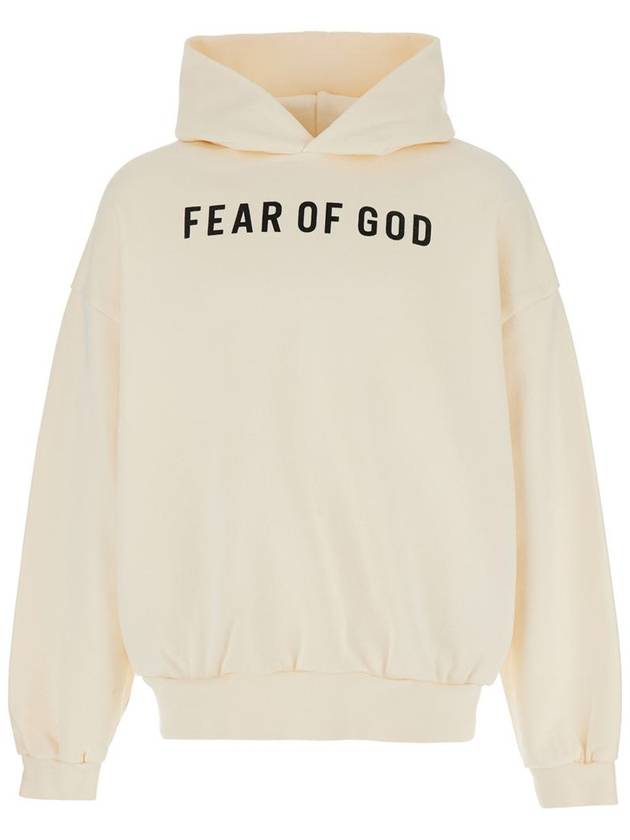 Beige Hoodie With Logo Lettering On The Front In Cotton Man - FEAR OF GOD - BALAAN 1