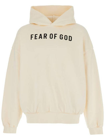 Beige Hoodie With Logo Lettering On The Front In Cotton Man - FEAR OF GOD - BALAAN 1