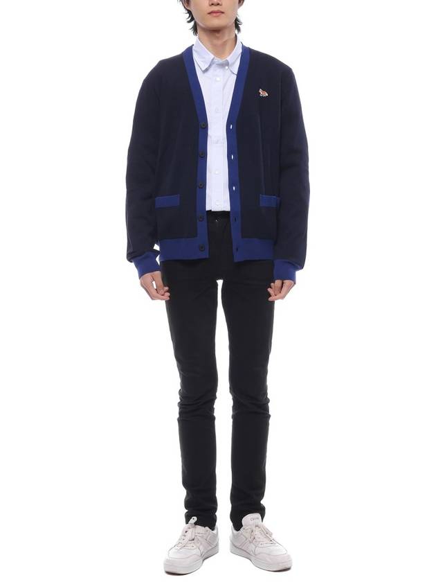 Baby Fox Patch Regular Cardigan Navy - MAISON KITSUNE - BALAAN 4