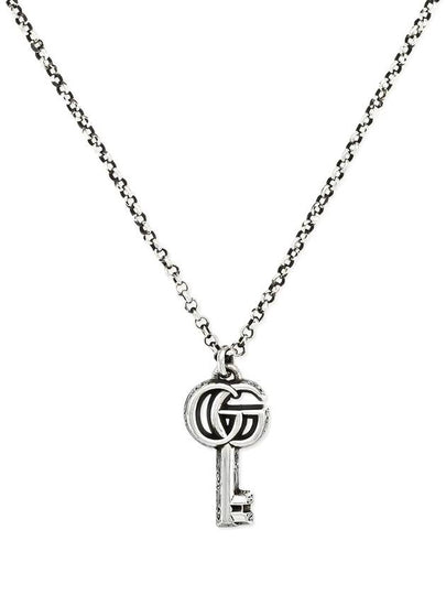 Double G Key Necklace YBB627757001 Silver - GUCCI - BALAAN 2