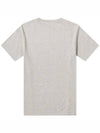 Grey Fox Head Patch Classic Short Sleeve T-Shirt Grey Melange - MAISON KITSUNE - BALAAN 3