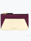 Color Block Zipper Card Wallet Shell - MARNI - BALAAN 2