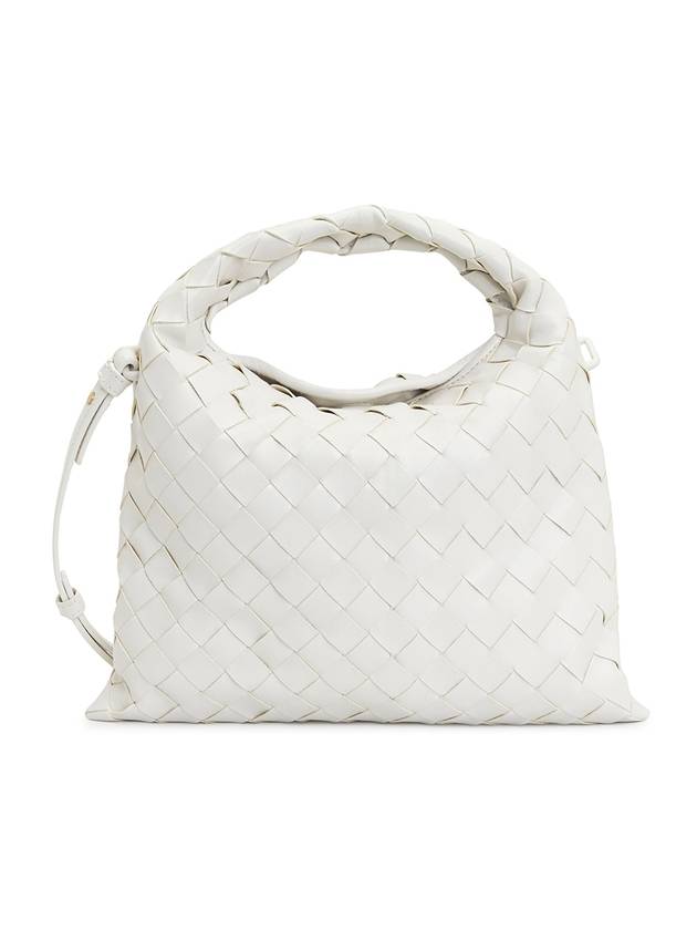 Intrecciato Mini Hop Tote Bag White - BOTTEGA VENETA - BALAAN 1