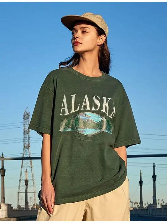 Alaska Pigment Short Sleeve TShirt Blue Green FST722 - FLUKE - BALAAN 2