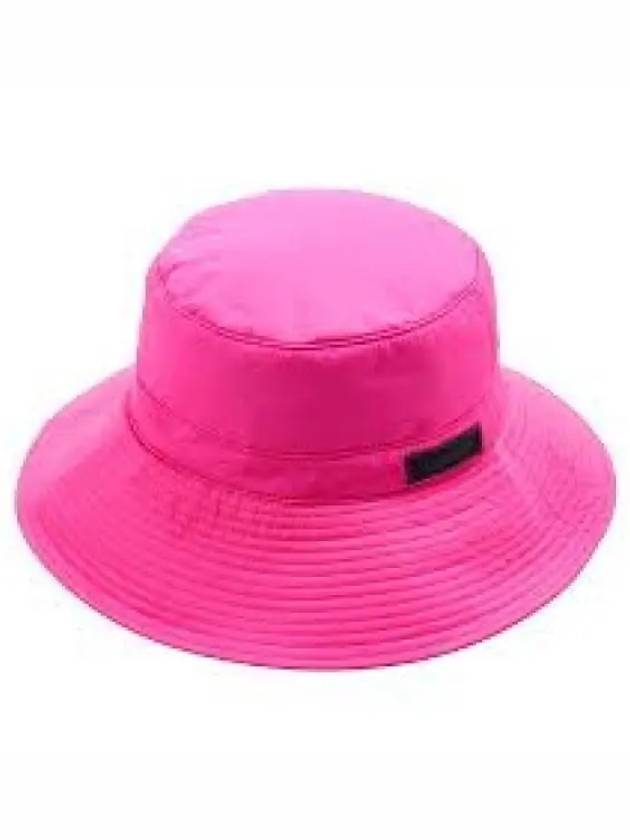 Recycled Tech Bucket Hat Pink - GANNI - BALAAN 2