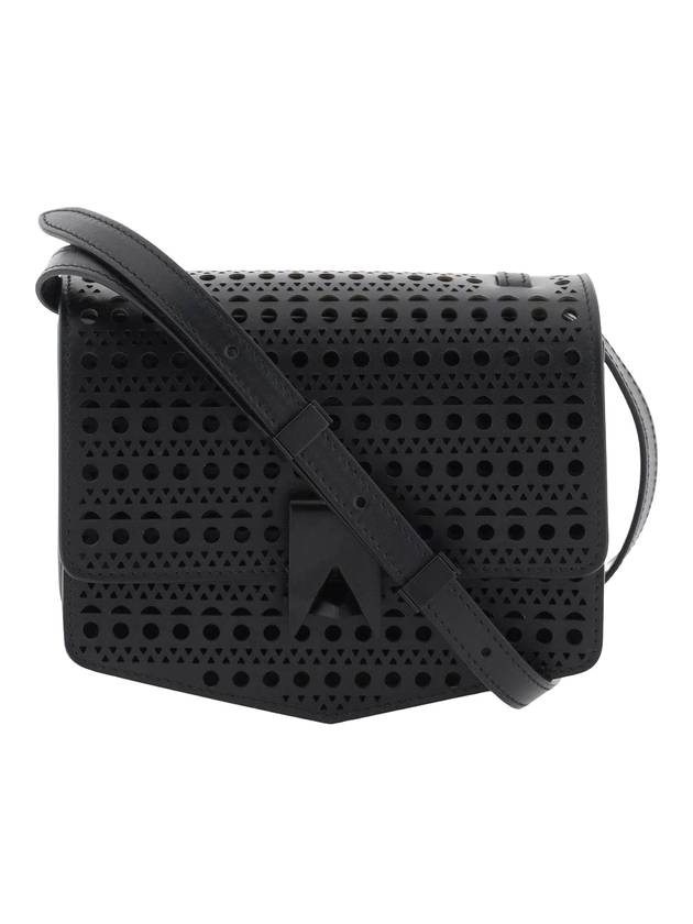 Le Papa Small Calfskin Shoulder Bag Black - ALAIA - BALAAN 1