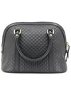 Micro GG Ssima Dome Tote Bag Black - GUCCI - BALAAN 4