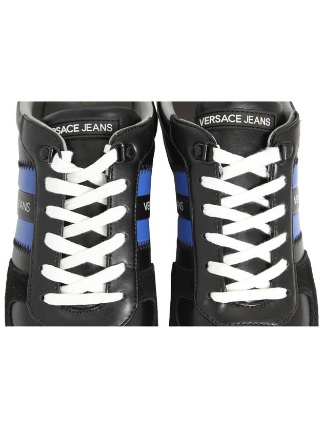 Logo Print Low-Top Sneakers Black - VERSACE - BALAAN 8