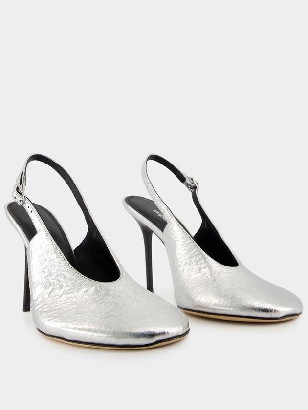 Foil Ufo Heel Pumps - Coperni - Leather - Silver - COPERNI - BALAAN 2