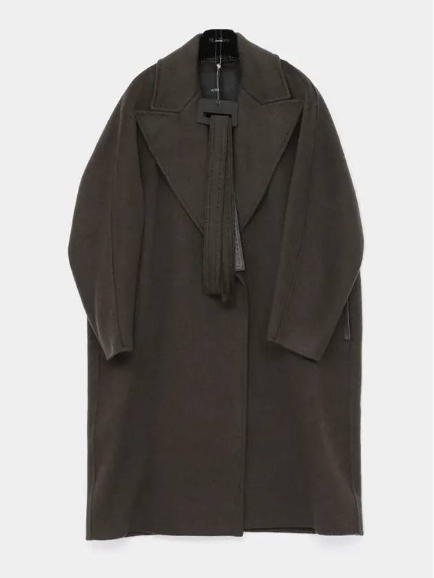 Valle Belted Single Coat Brown - MAX MARA - BALAAN 4