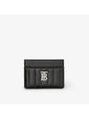 Lola Quilted Card Wallet Black - BURBERRY - BALAAN 2