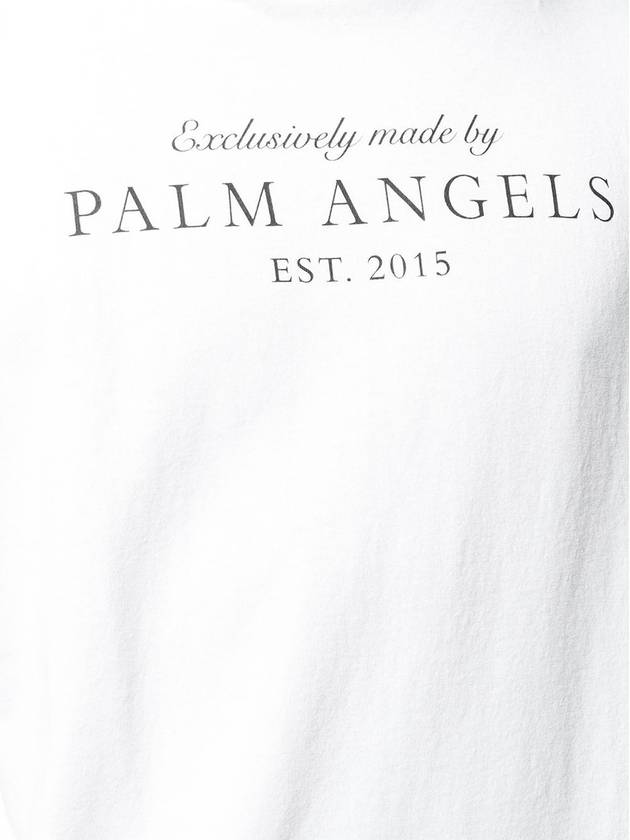 Palm Angels Logo Short Sleeve TShirt PMAA001F 19413019 0110 - PALM ANGELS - BALAAN 6