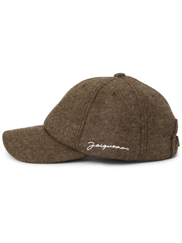 La Casquete Signature Ball Cap Dark Brown - JACQUEMUS - BALAAN 4