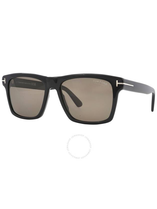 Tom Ford Buckley Polarized Roviex Square Men's Sunglasses FT0906 01H 58 - TOM FORD - BALAAN 3