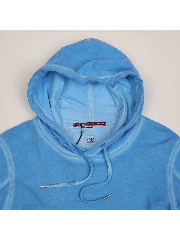 Lens Wappen Washing Hoodie Light Blue - CP COMPANY - BALAAN 6