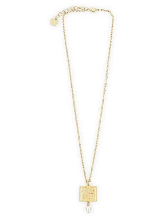 Miss Resin Pearl Necklace Gold - DIOR - BALAAN 2