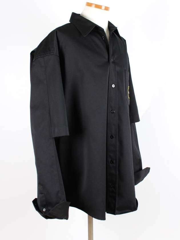 Logo pocket double sleeve workshirt - BALENCIAGA - BALAAN 5