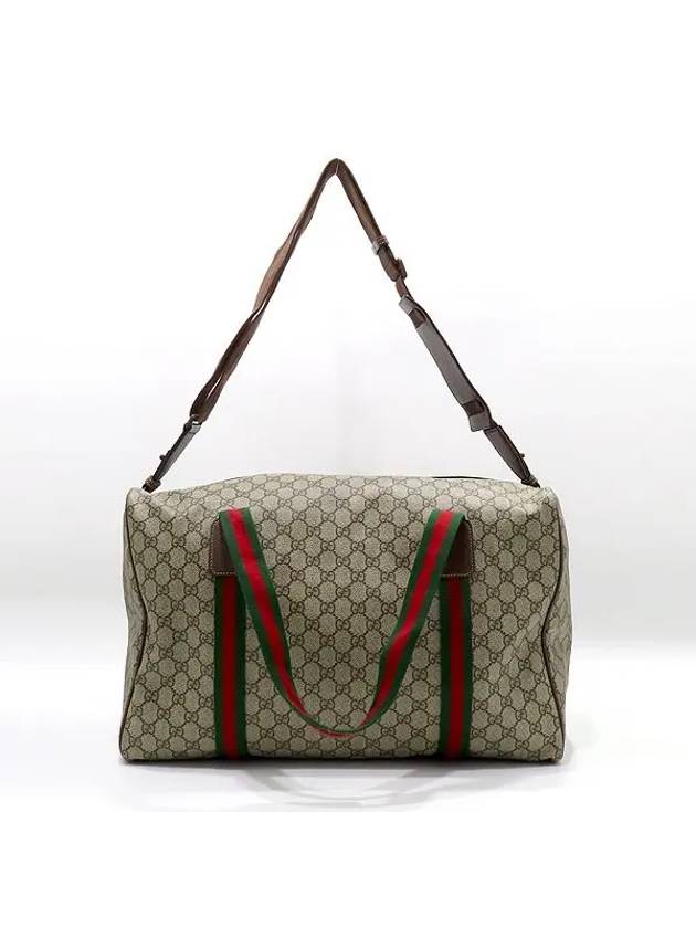 758664 GG web logo medium duffel Boston bag shoulder strap 2WAY - GUCCI - BALAAN 4