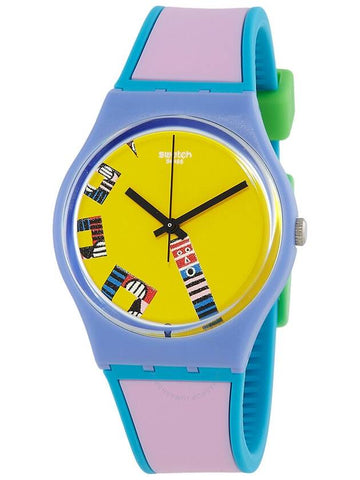 Swatch Tatham & O'Sullivan Serious Action Yellow Dial Quartz Unisex Watch GZ342 - SWATCH - BALAAN 1