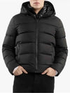 double front hooded down jacket black - FAY - BALAAN 4