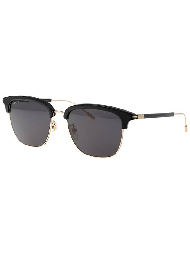 Eyewear Logo Sunglasses Gold Black - GUCCI - BALAAN 3