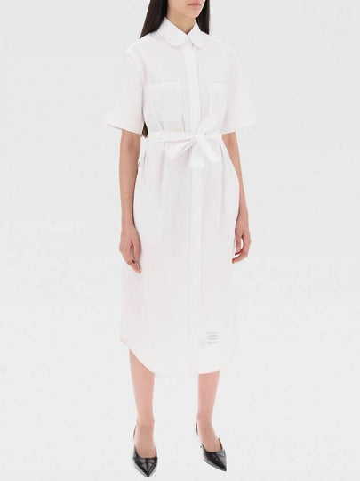 Midi shirt dress FDSE50A03113 - THOM BROWNE - BALAAN 2