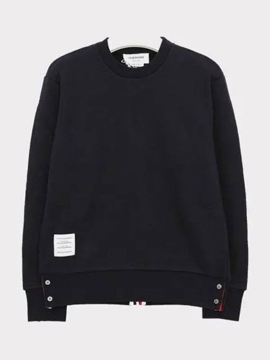 Center Back RWB Stripe Classic Loopback Crewneck Sweatshirt Navy - THOM BROWNE - BALAAN 2