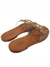 S0L42 ECG 0MU Buckle Sandals Brown - VALENTINO - BALAAN 5