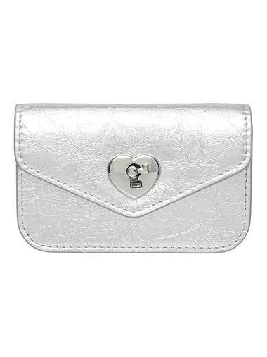 Heartlock compact business card card wallet silver - LE MASQUE - BALAAN 1