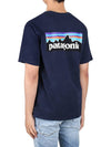 P 6 Logo Respancer Billy Short Sleeve T-Shirt Navy - PATAGONIA - BALAAN 5