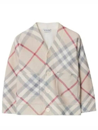 Kids Cardigan 8093145 KH5 ASHMOR A2205 NEUTRANS BLUE - BURBERRY - BALAAN 2