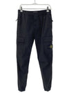 Banding Waist Tapered Cargo Straight Pants Black - STONE ISLAND - BALAAN 2