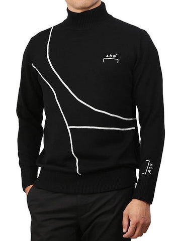 Men's Turtleneck Knit MF19 KC01 BLK - A-COLD-WALL - BALAAN 1